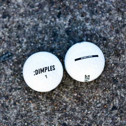 Single Dimples Pro Just White Golf Balls