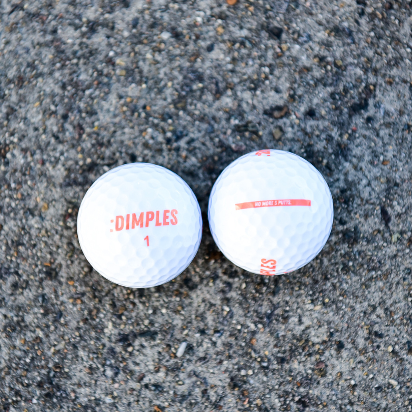 Photo of Dimples Easy Just White Golf Balls