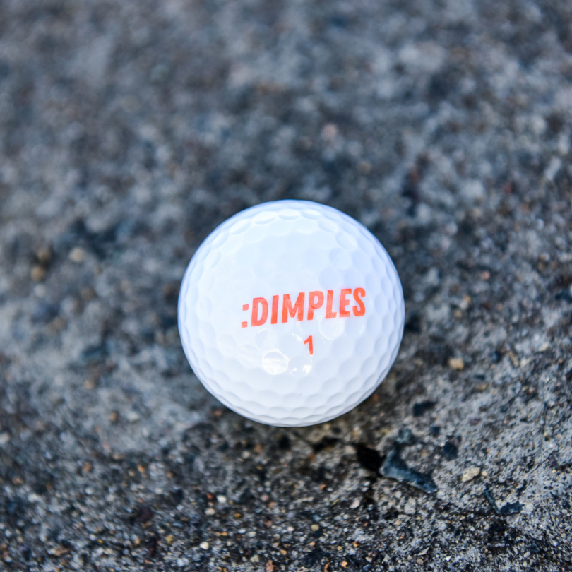 Photo of Dimples Easy Just White Golf Ball