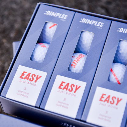 Photo of Dimples Easy Just White Golf Balls