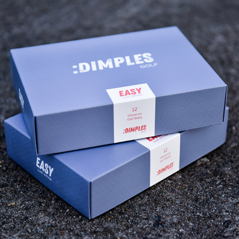 Photo of Dimples Easy Just White Golf Balls